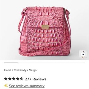 😍ADORABLE NWT BRAHMIN MARGO PINK CROSS BODY